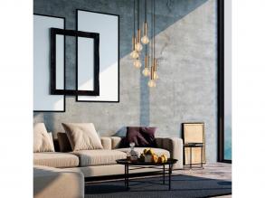 Opviq , 584TTM1329 , Tempo - 6032 , Vintage Stílusú , Csillár , E27