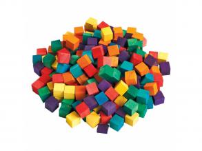 Colorations-Színes fa kockák