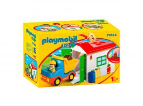 Teherautó formaválogató garázzsal - Playmobil 1 2 3