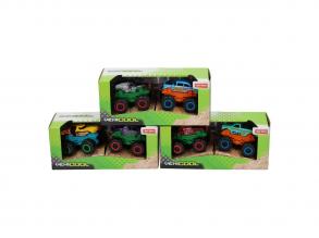 Vehicool Monster Trucks Big Foot autószett 2 kocsival, többféle kivitel, 1 pár