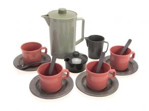 Műanyag kávés készlet hálóban - Green Bean