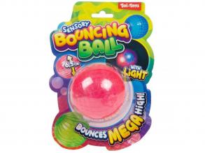 Szenzoros világító pattogó labda többféle változatban 1db
