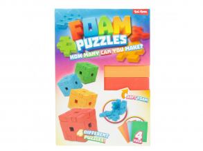 3D habszivacs puzzle kocka, 4 darabos