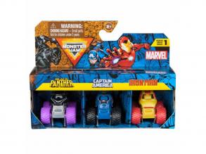 Marvel Monster Jam csomag 3 autóval, többféle szett