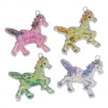 Labirintus játék, műanyag, ló