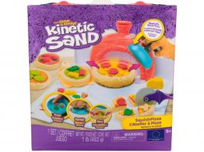 Kinetic Sand: Squish Pizza homokgyurma szett  Spin Master