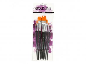 Gold Line lapos ecset, 7 darab
