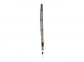 Nyakba akaszthatós kulcstartó - szivárványos