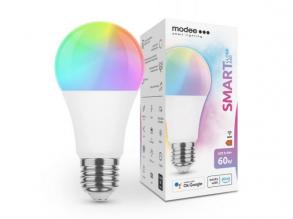 LED lámpatest , égő , körte , E27 , 9.4W , RGB , CCT , dimmelhető , WIFI , TUYA , Modee