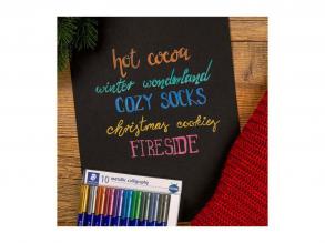 Kalligráfia tollak, fémes szett  10 szín