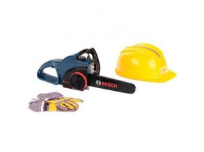 Bosch kék színű láncfűrész védőfelszereléssel - Klein Toys