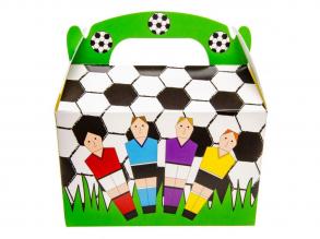 Összehajtogatható focis papírdoboz - 12 db