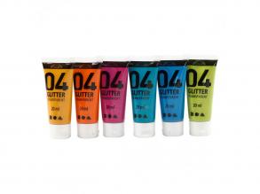 Gyermek akrilfesték csillámfesték, 6x20ml