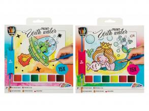 Fess vízzel, 15 lap, 20x20 cm, ecsettel