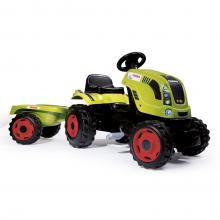 Smoby Claas ráülős traktor utánfutóval, 142 cm