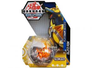 Bakugan Evolutions Platinum Series Blitz Fox arany fém figura csomag - Spin Master