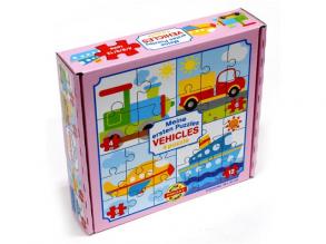 Az első puzzle-öm: Járművek 4 az 1-ben baby puzzle