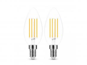 Modee LED Izzó Filament Gyertya C35 4W E14 360° 4000K (470 lumen) ERP B2