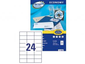 Avery Europe100 ELA008 64,6x33,8mm univerzális 2400db-os etikett
