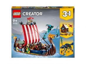 LEGO Creator: 3 az 1-ben Viking hajó és a Midgard kígyó (31132)