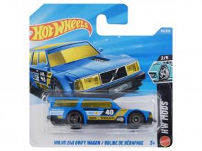 Hot Wheels: Volvo 240 Drift Wagon / Bolide De Dérapage kék kisautó 1/64 - Mattel