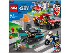 LEGOŽ City: Tűzoltás és rendőrségi hajsza (60319)