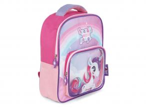 Unicorn hátizsák átlátszó elülső zsebbel