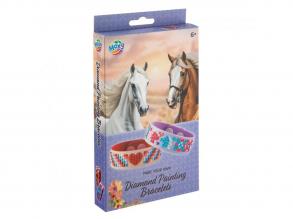 Gyémántfestés karkötők, lovas, 2 darab