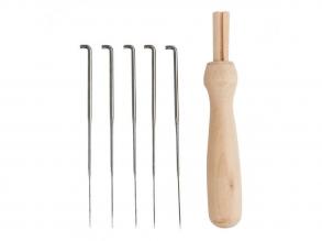 Nemez tűtartó fa 5 tűvel