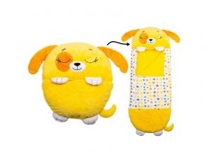 Happy Nappers: 2 az 1-ben hálózsák és párna - Sárga kutyus