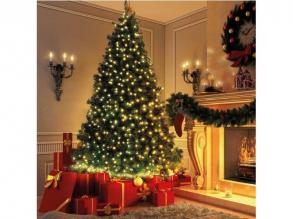 LED-es fényfüzér -5,2m melegfehér