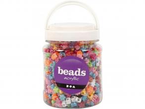 Műanyag gyöngyük 1100 db.