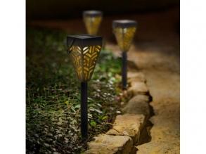 Leszúrható akasztható szolár lámpa négyszög