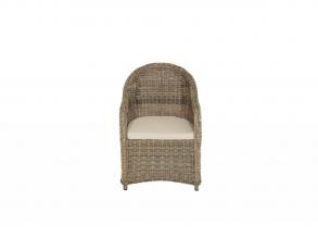 Lambrini fotel párnákkal aluminium kerettel, mérete 67 x 60 x 87 cm