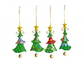 Small Fool - Fém karácsonyi akasztók karácsonyfa, 4db.