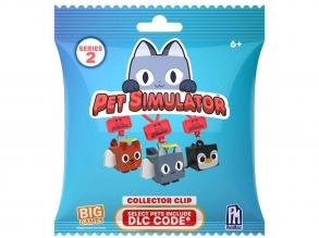 Pet Simulator: Gyujtheto minifigura meglepetéscsomag akasztóval 2-es széria többféle változatban 1db