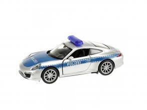 Welly: Porsche 911 rendőrségi fém kisautó modell 11cm