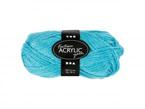 Akril fonal, türkiz, 50gr, 80m