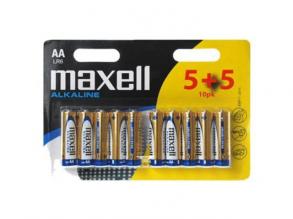 Maxell: Alkáli ceruzaelem 1.5V AA LR6 5+5db bliszteres csomagolásban