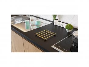 Elegáns arany fém szegély, 20x20 cm, 5 kg Kapacitás