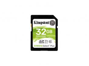 Kingston 32GB SD Canvas Select Plus (SDHC Class 10 UHS-I U1) (SDS2/32GB) memória kártya