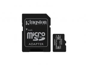 Kingston 32GB SD micro Canvas Select Plus (SDHC Class 10 A1) (SDCS2/32GB) memória kártya adapterrel