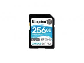 Kingston 256GB SD Canvas Go Plus (SDXC Class 10 UHS-I U3) (SDG3/256GB) memória kártya