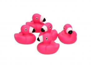 Flamingó fürdőjáték figura - 5 darabos