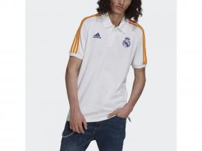Real 3S Adidas férfi fehér/narancs színű futball póló