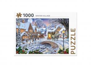 Téli falu puzzle  1000 darab