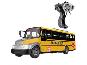 RC távirányítós iskolabusz fénnyel és akkumulátorral 40cm
