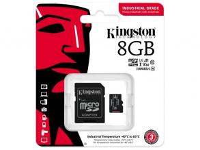 Kingston 8GB SD micro Industrial (SDHC Class 10 A1) (SDCIT2/8GB) memória kártya + olvasó