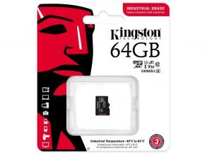 Kingston 64GB SD micro Industrial (SDXC Class 10 A1) (SDCIT2/64GBSP) memória kártya