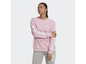 Ess+ Embroidery Hoodie Adidas női TRUPNK/fehér színű pulóver